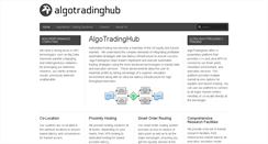 Desktop Screenshot of algotradinghub.com