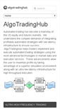 Mobile Screenshot of algotradinghub.com